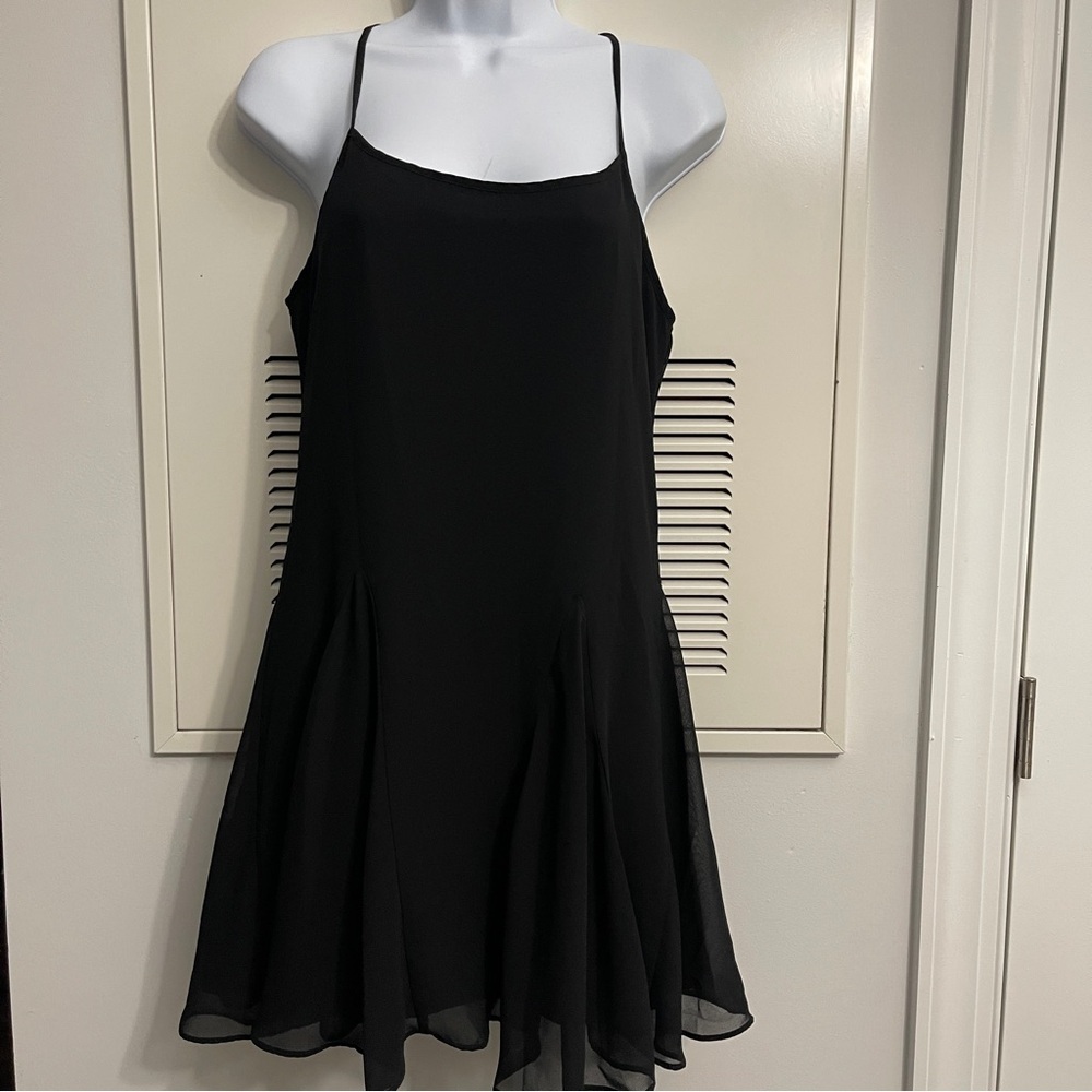 BCBGeneration Black Halter Neck Flared Silhouette Mini Dress